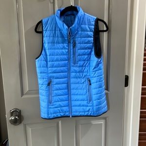 Vineyard Vines blue puffer vest.